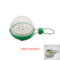 0.3W 5V 60mA Solar Panel and 4.5V.600mAH Li-ion Built-in Battery 7LED Solar Power Garden Lamp Spot light